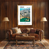 Beirut Skyline Vivid Urban Landscape Travel Poster PosterGoat