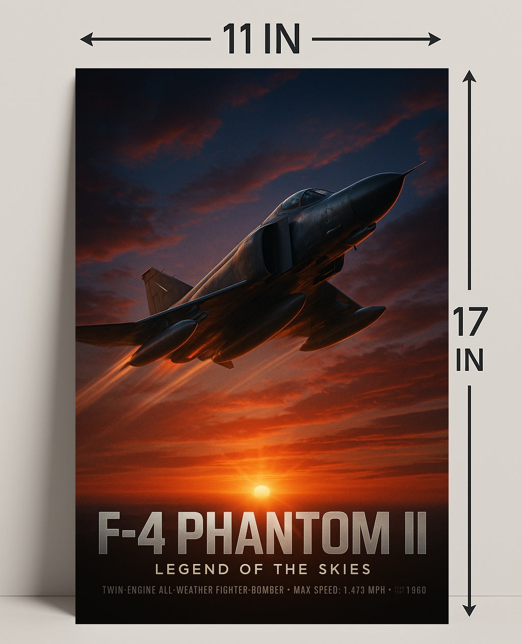 F-4 Phantom II Legend of the Skies Poster PosterGoat