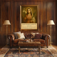 Saint Maria Goretti Religious Heritage Tribute Poster