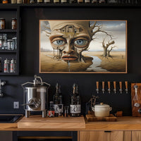 Tree-Face Surreal Landscape Fantasy or Mythology Poster