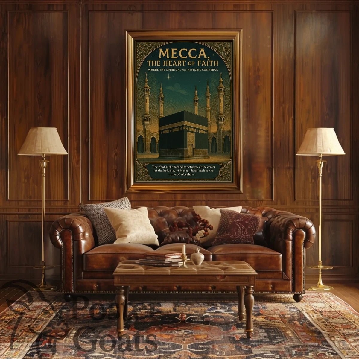 Mecca's Sacred Heartbeat: Cultural or Heritage Poster
