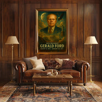 Gerald Ford 38th President Patriotic Historical Neoclassical Realism Collector Poster