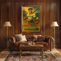 Chicago White Stockings Vintage Baseball Poster Cubs Fans