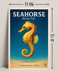 Seahorse Marine Life Poster PosterGoat
