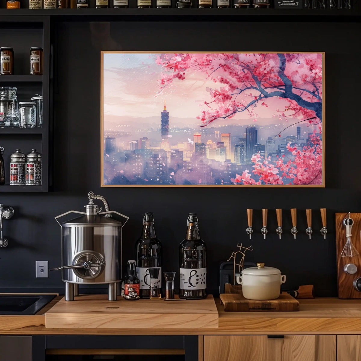 Blossoms Over Taipei Poster