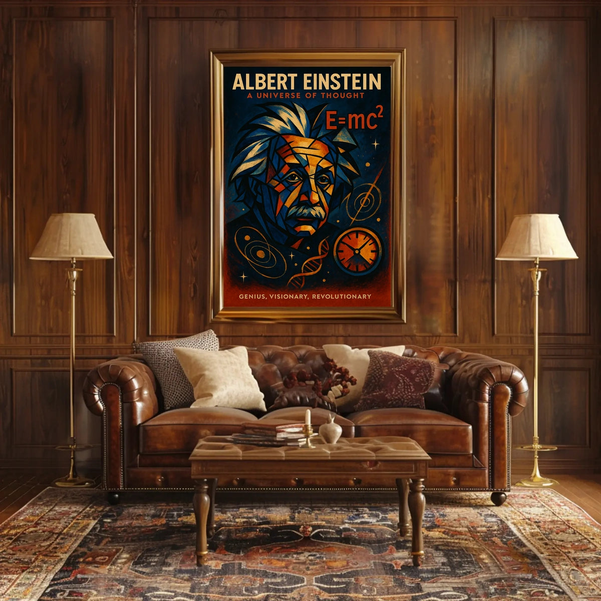 Albert Einstein A Universe of Thought Poster