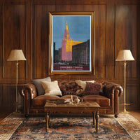 Chicago Temple by the Chicago Rapid Transit Poster PosterGoat