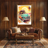 Vintage Road Trip Adventure Poster