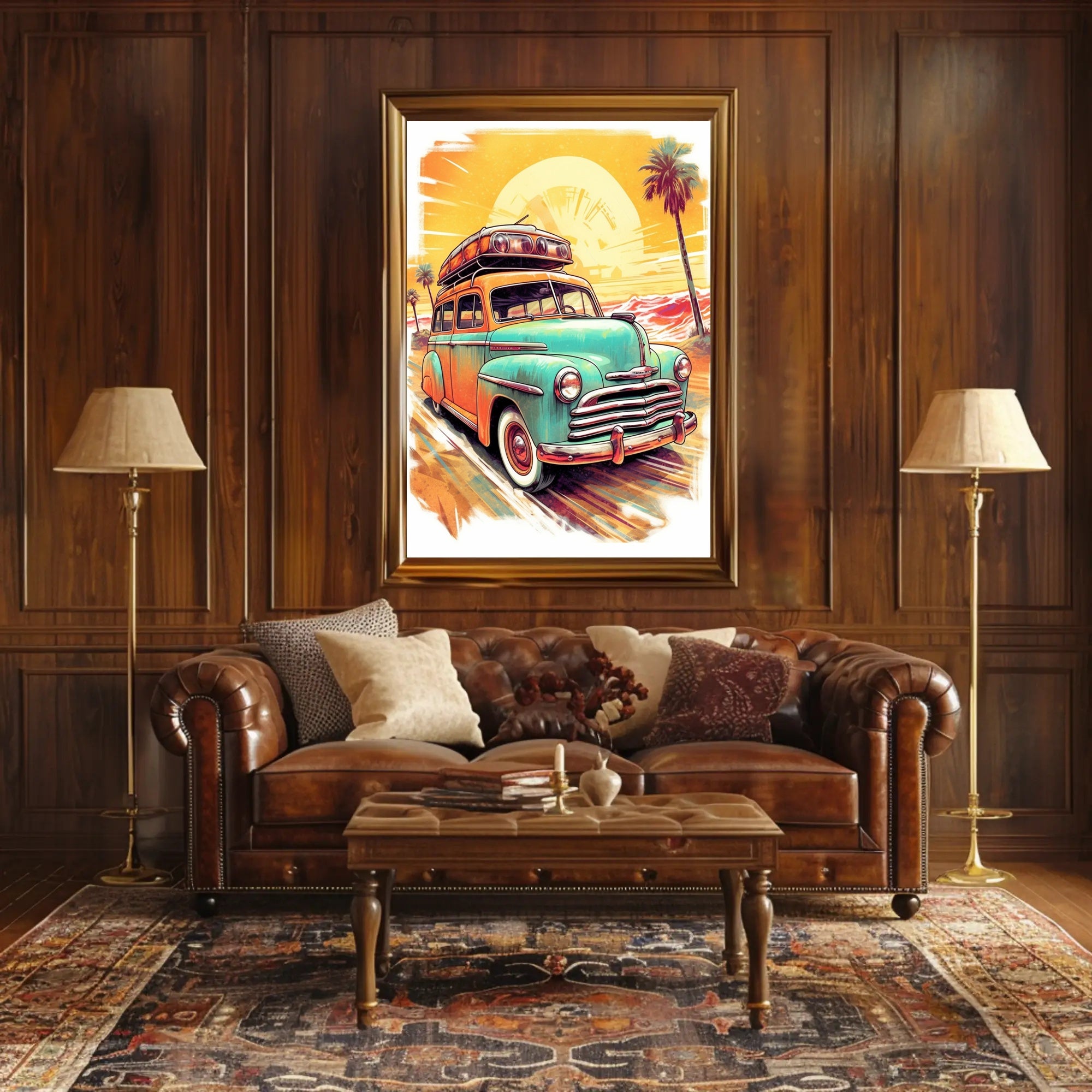 Vintage Road Trip Adventure Poster