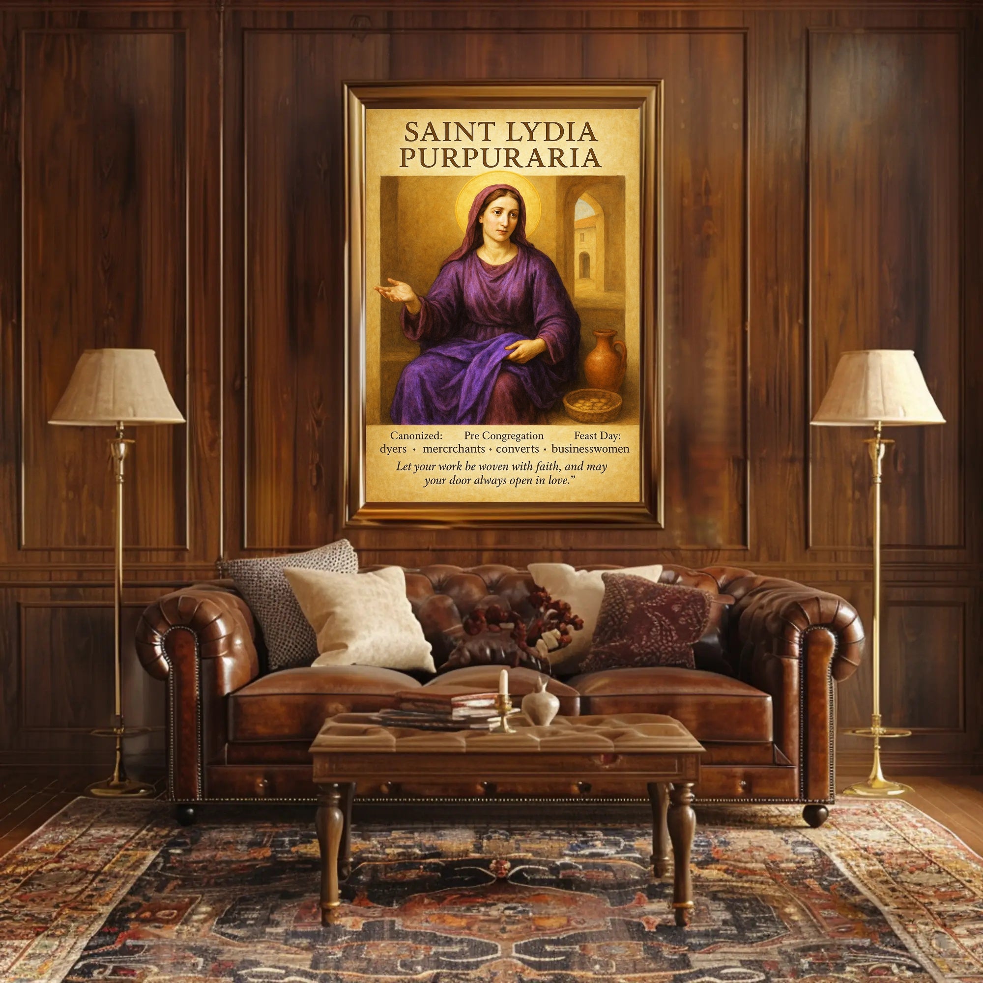 Saint Lydia Purpuraria Poster PosterGoat