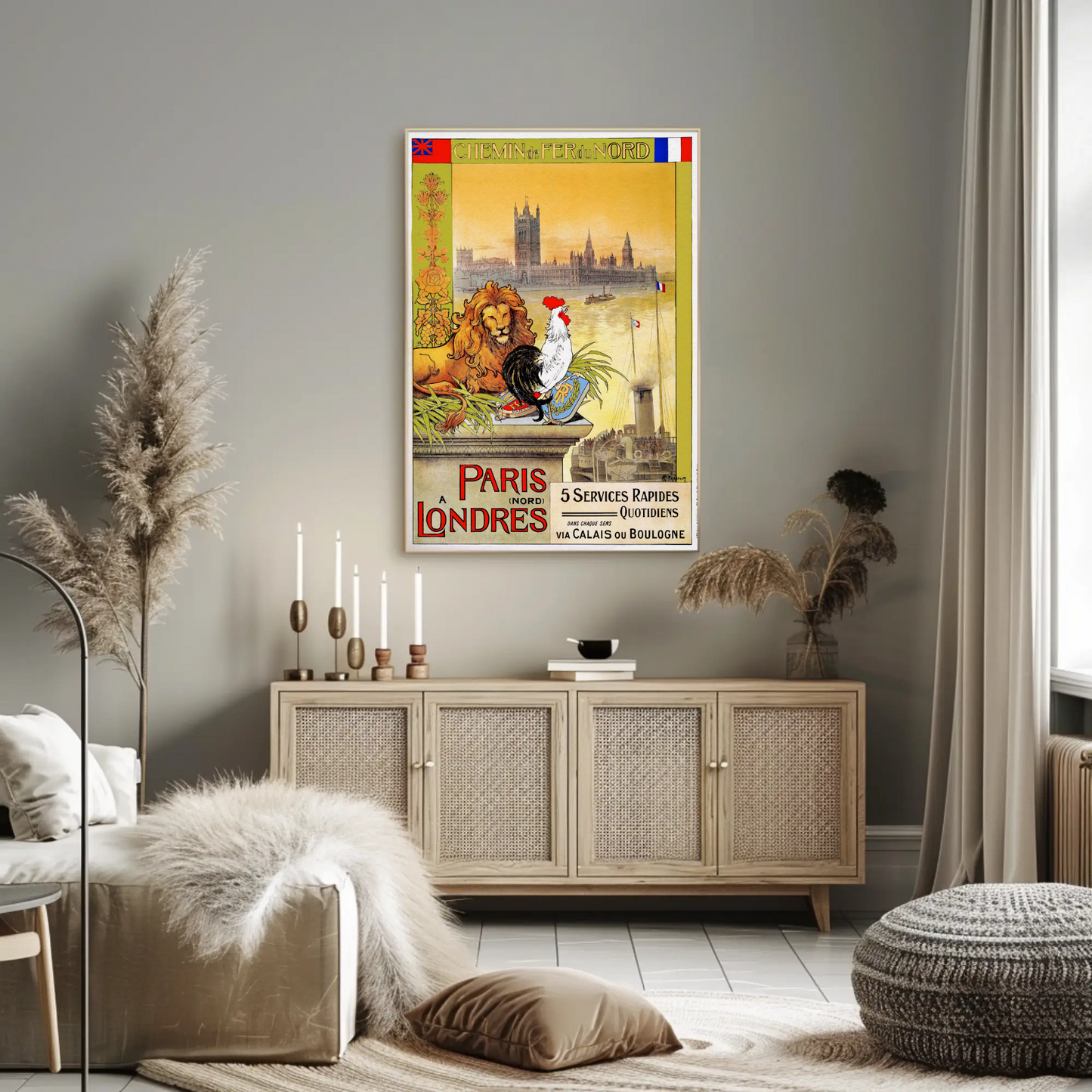 Paris to London – Chemin de Fer du Nord Poster