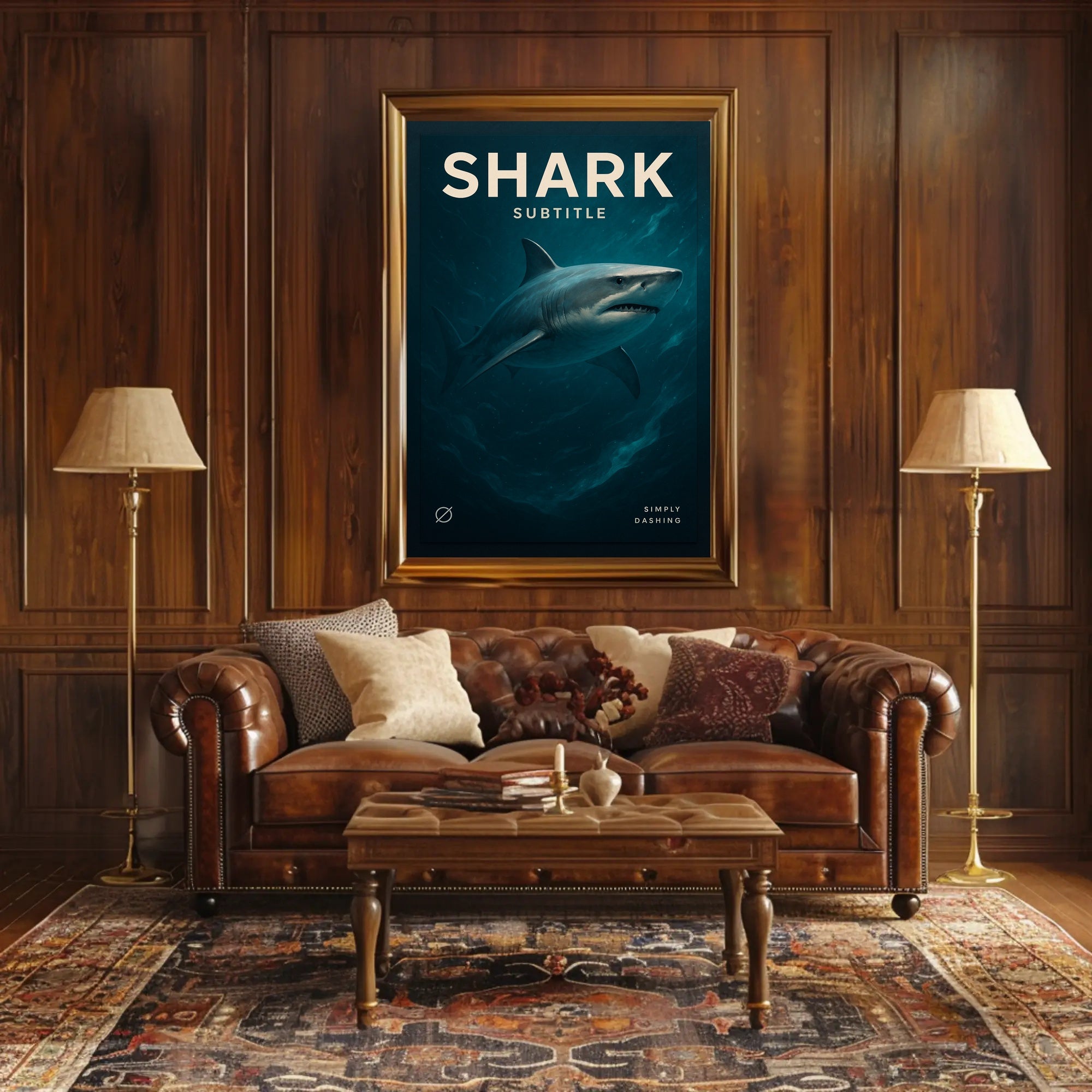 Shark Simply Dashing Poster PosterGoat