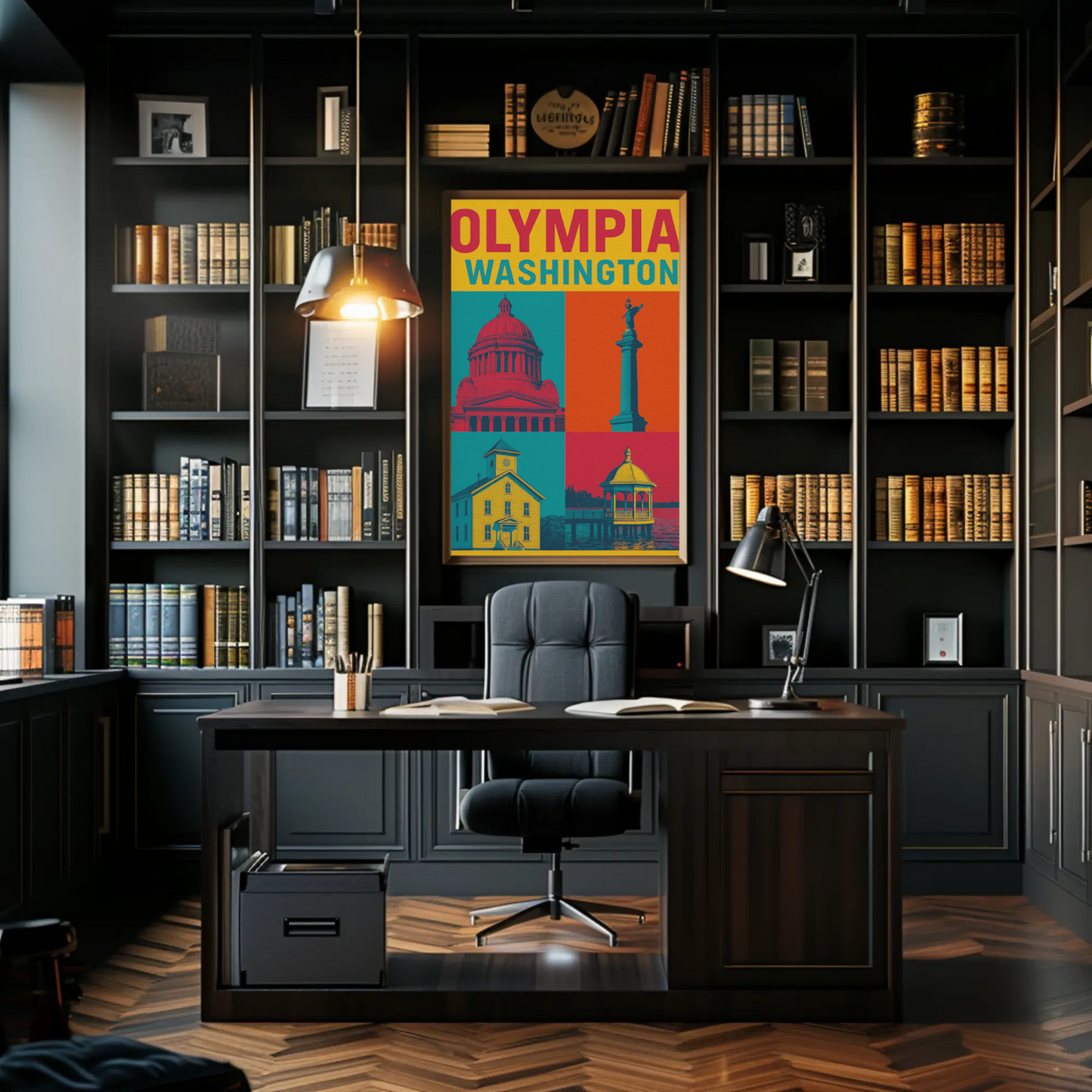 Olympia's Vibrant Charm Captured in Vintage Travel Poster