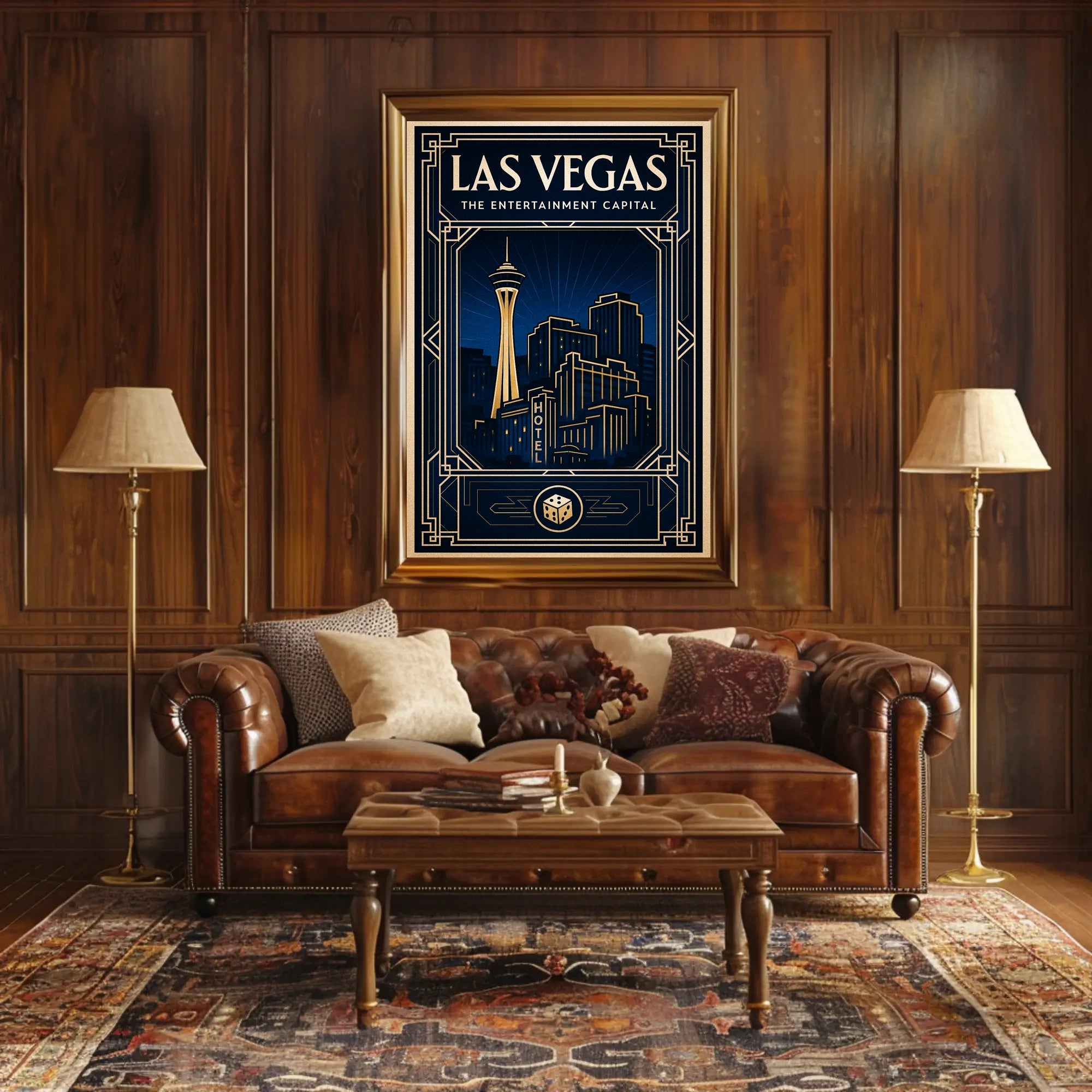 Las Vegas The Entertainment Capital Poster PosterGoat