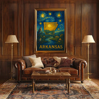 Arkansas Starry Night Poster