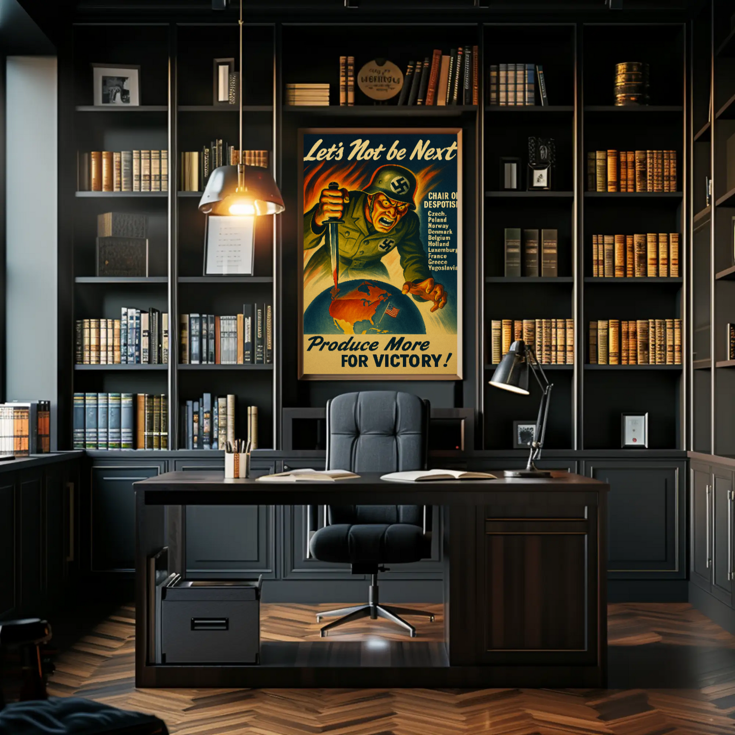 Let's Not Be Next WWII Propaganda Poster