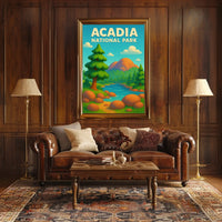 Acadia National Park Scenic Wanderlust Poster