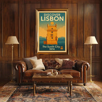 Discover Lisbon The Sunlit City Poster