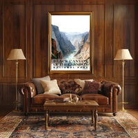 Black Canyon of the Gunnison Watercolor Wall Art Poster