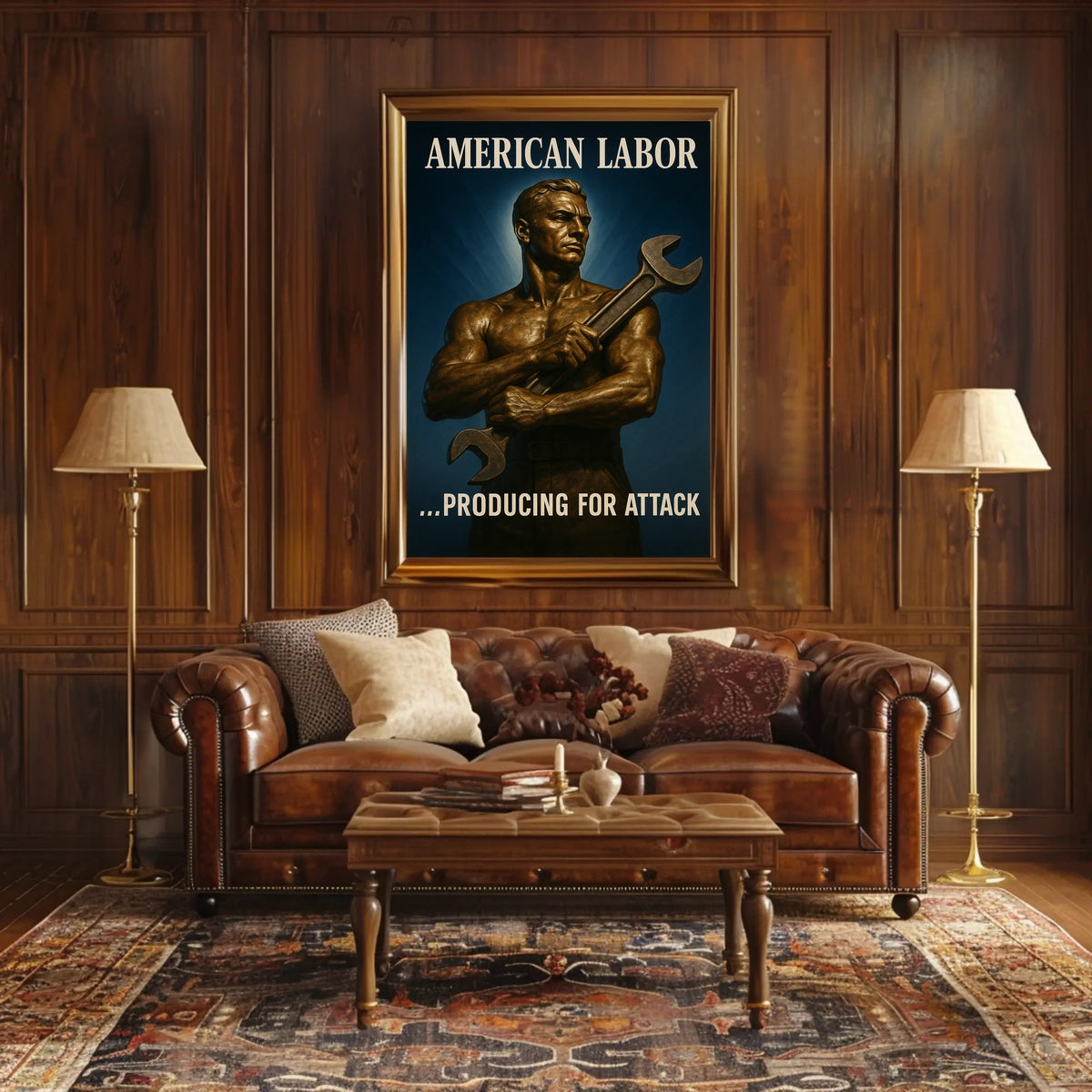 American Labor Producing for Attack Poster