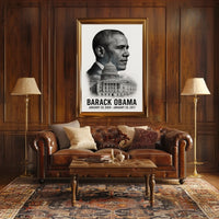 Barack Obama 44th President of the United States Reflections Poster