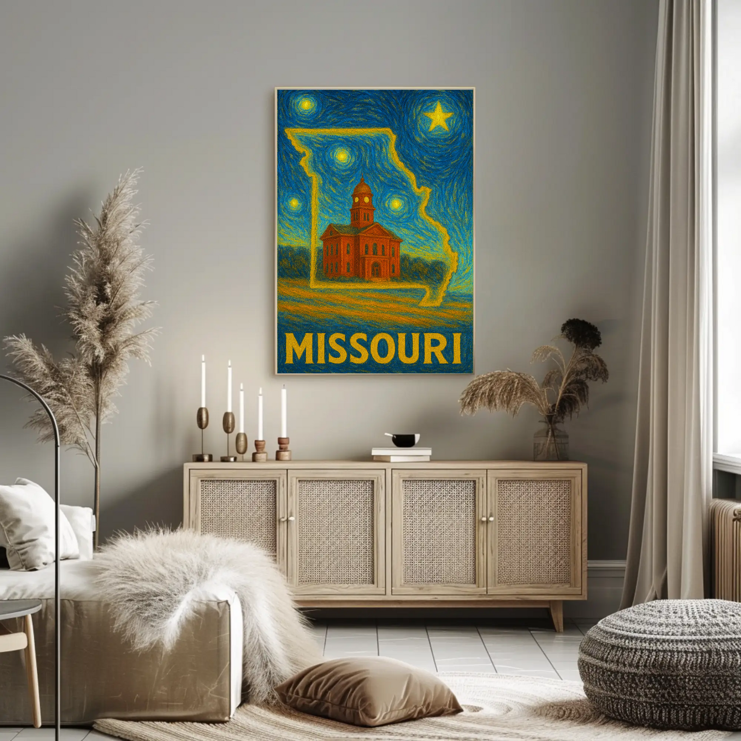 Missouri Starry Night Poster