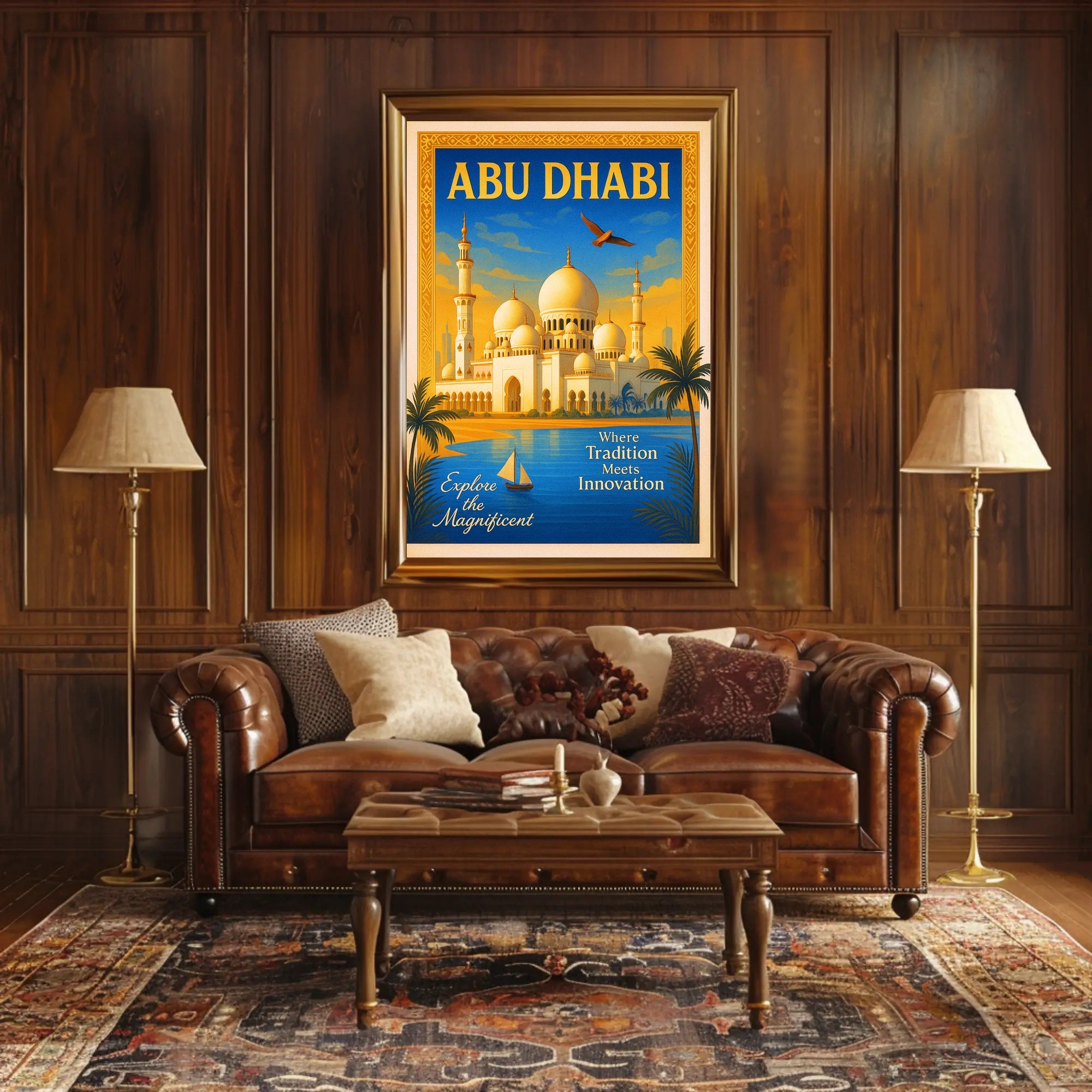 Discover Abu Dhabi Poster PosterGoat