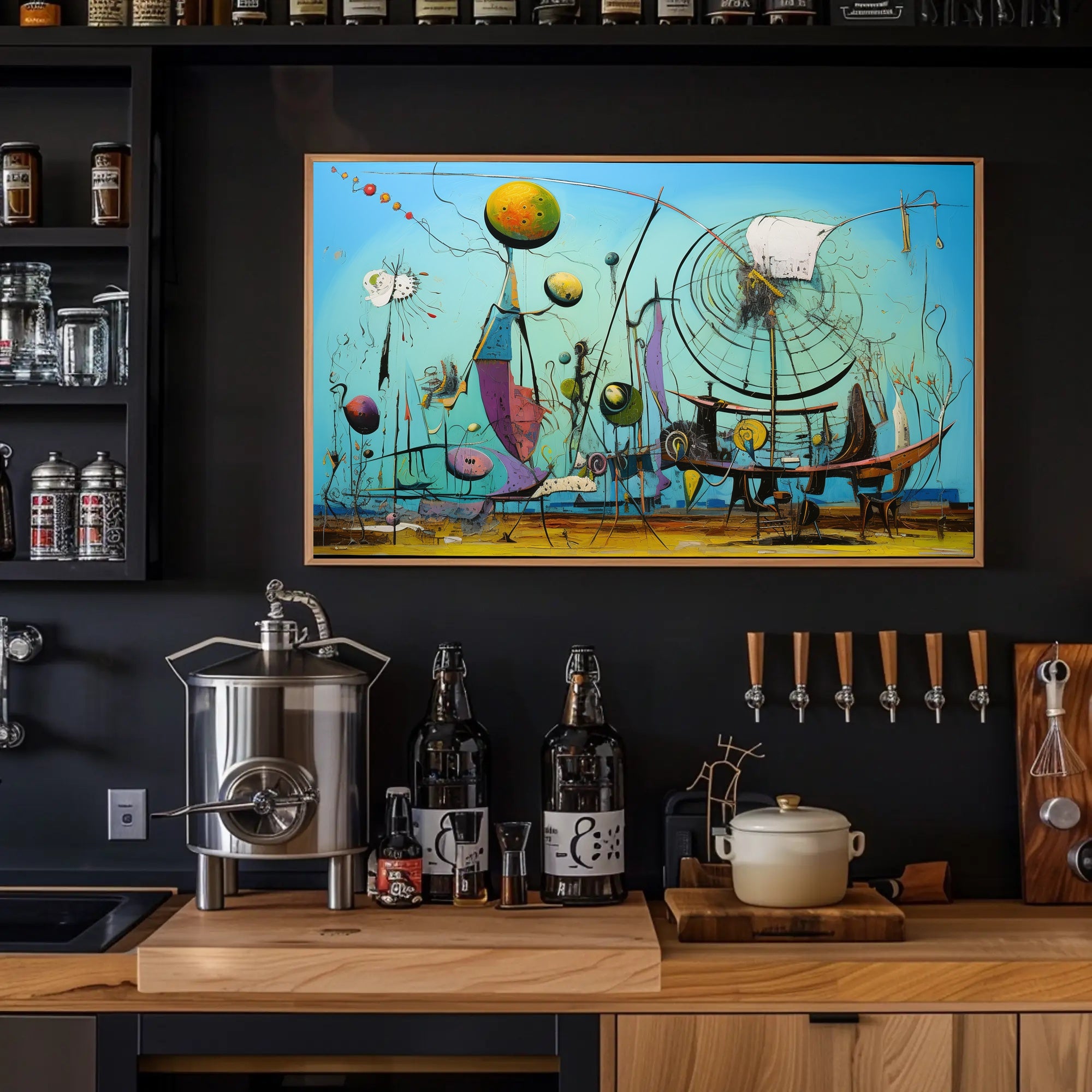 Surreal Dreamscape Imaginative Futuristic Sci-Fi Poster