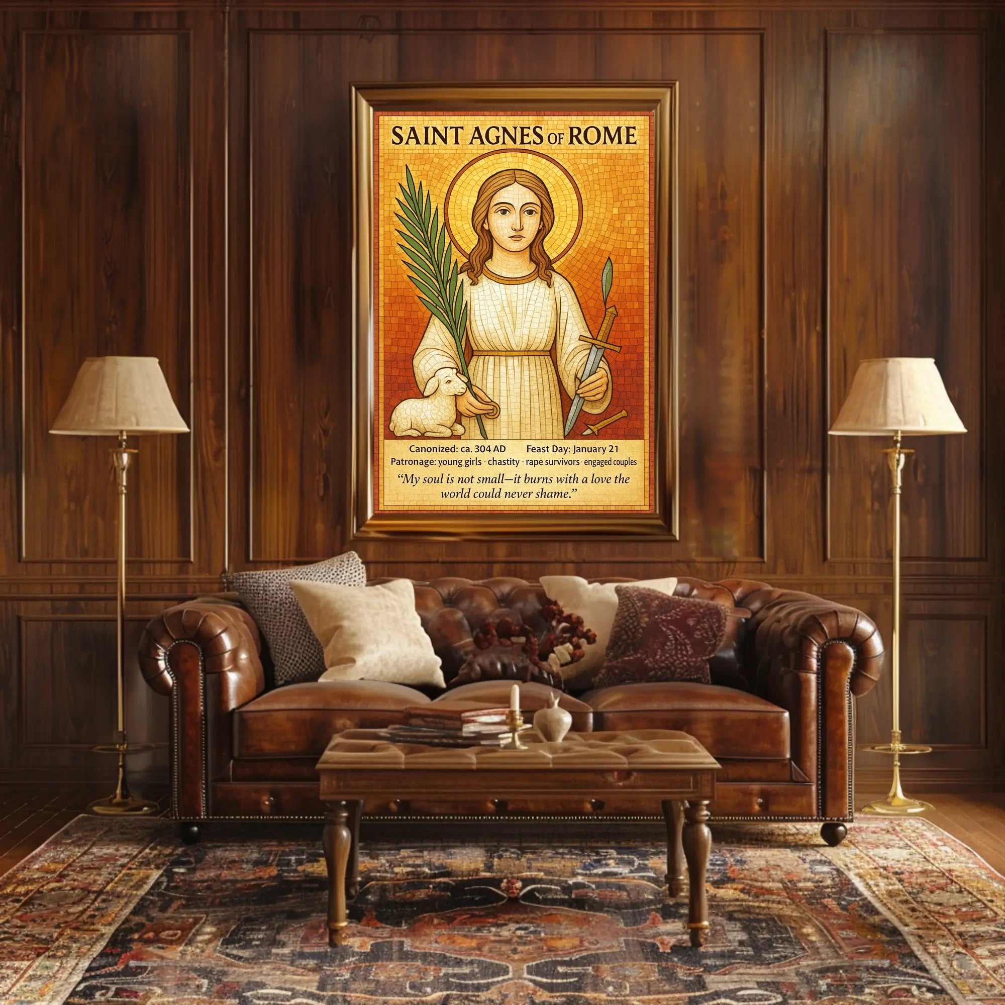 Saint Agnes of Rome Poster PosterGoat