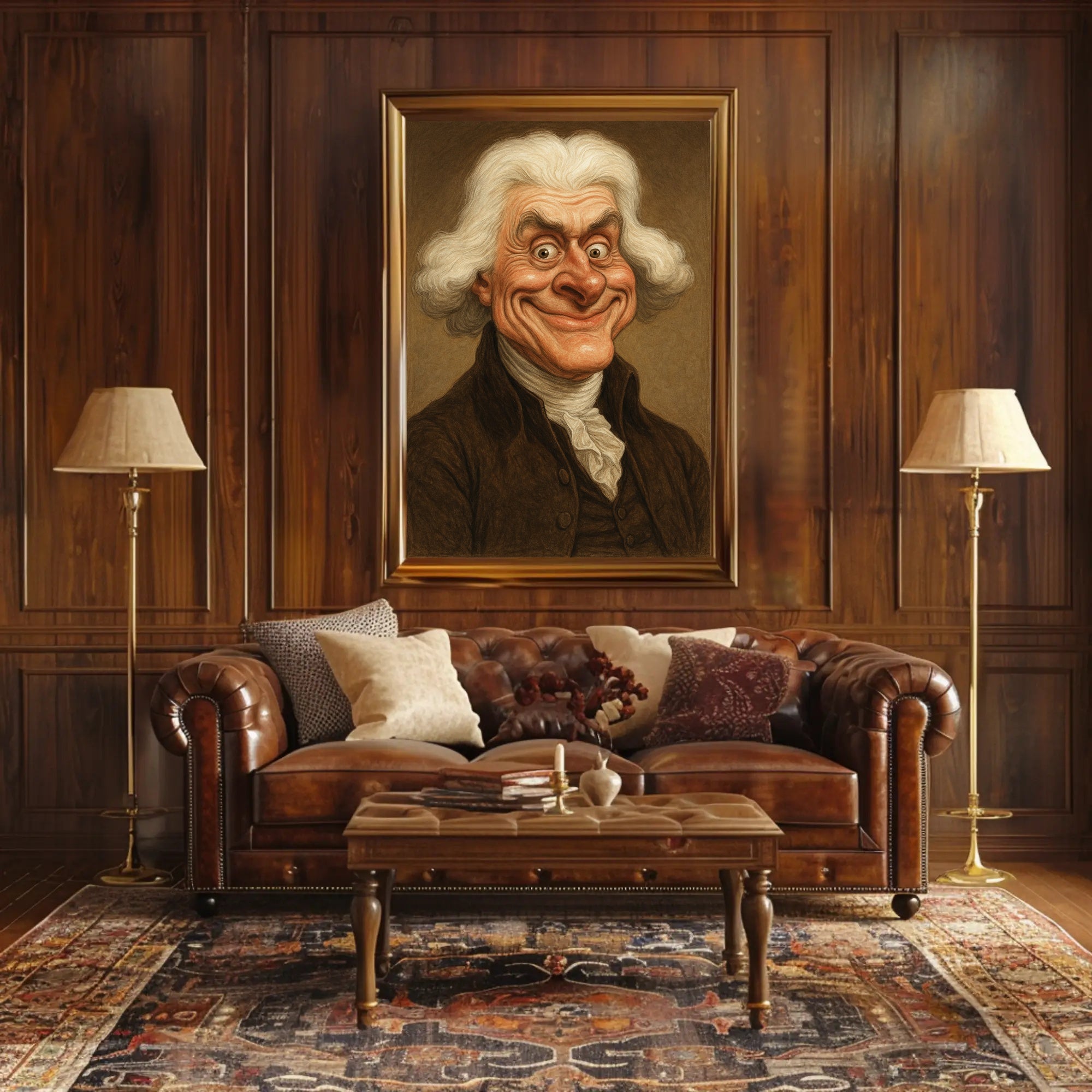 Thomas Jefferson Caricature Poster PosterGoat