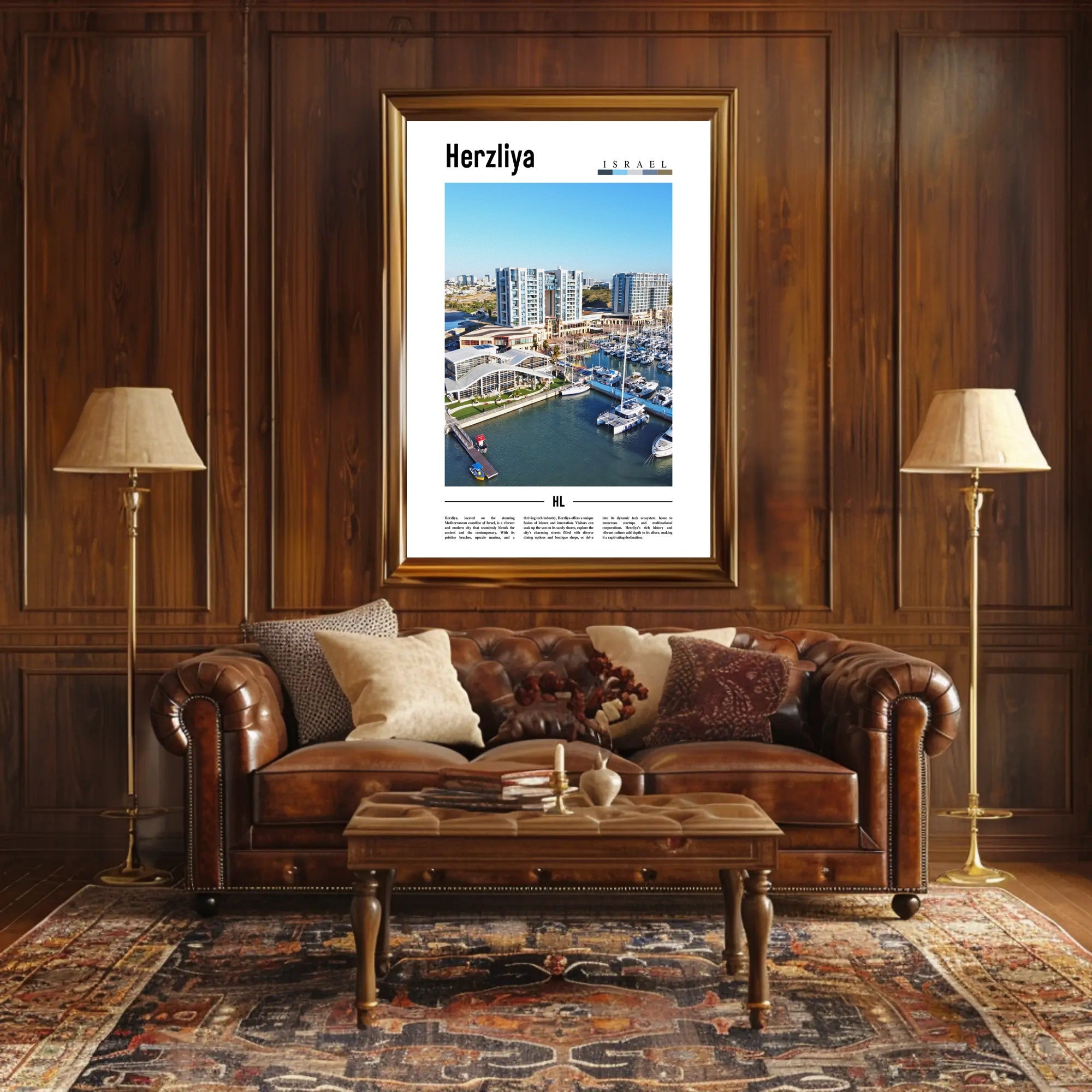Herzliya Marina Escape: Inviting Urban Travel Poster PosterGoat