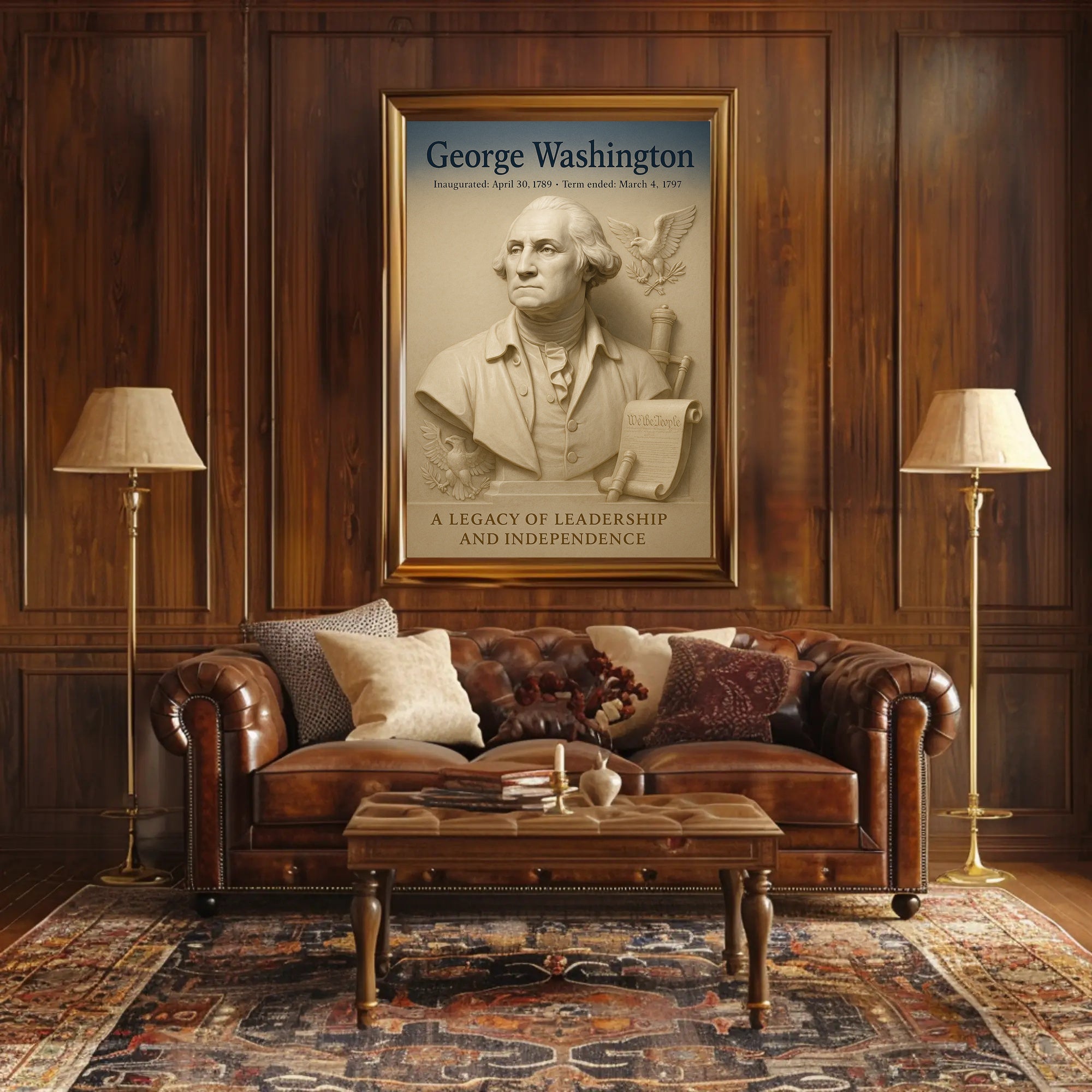 George Washington 1st President Poster PosterGoat