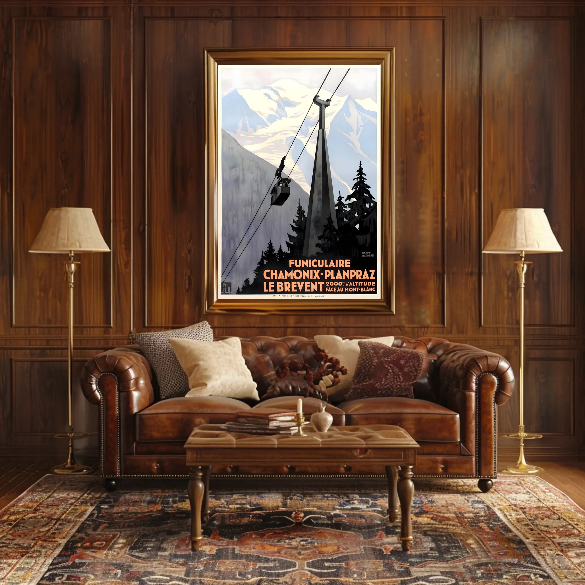 Chamonix Funicular Railway Adventure Vintage Travel Poster PosterGoat