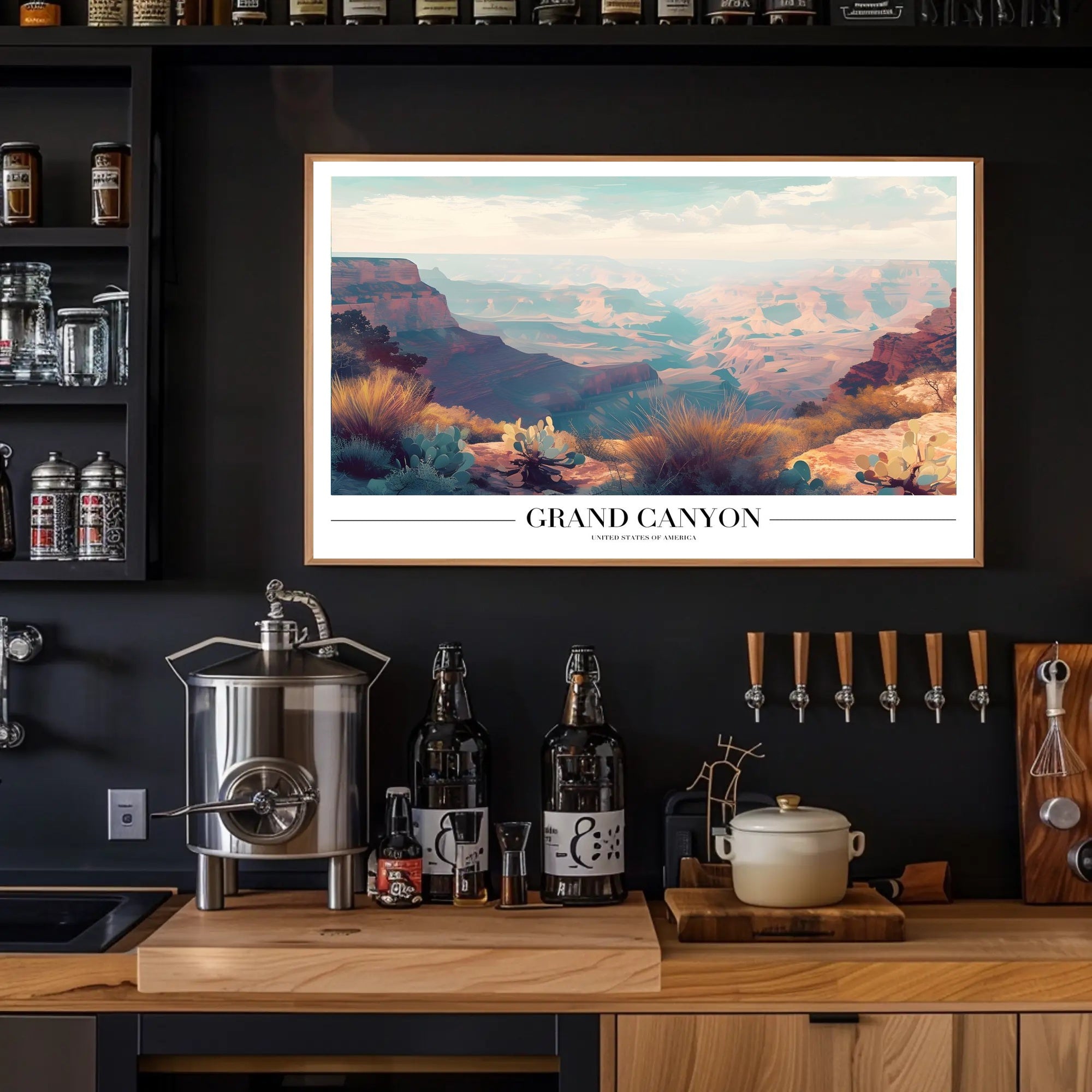 Grand Canyon Sunrise Landscape National Park Poster