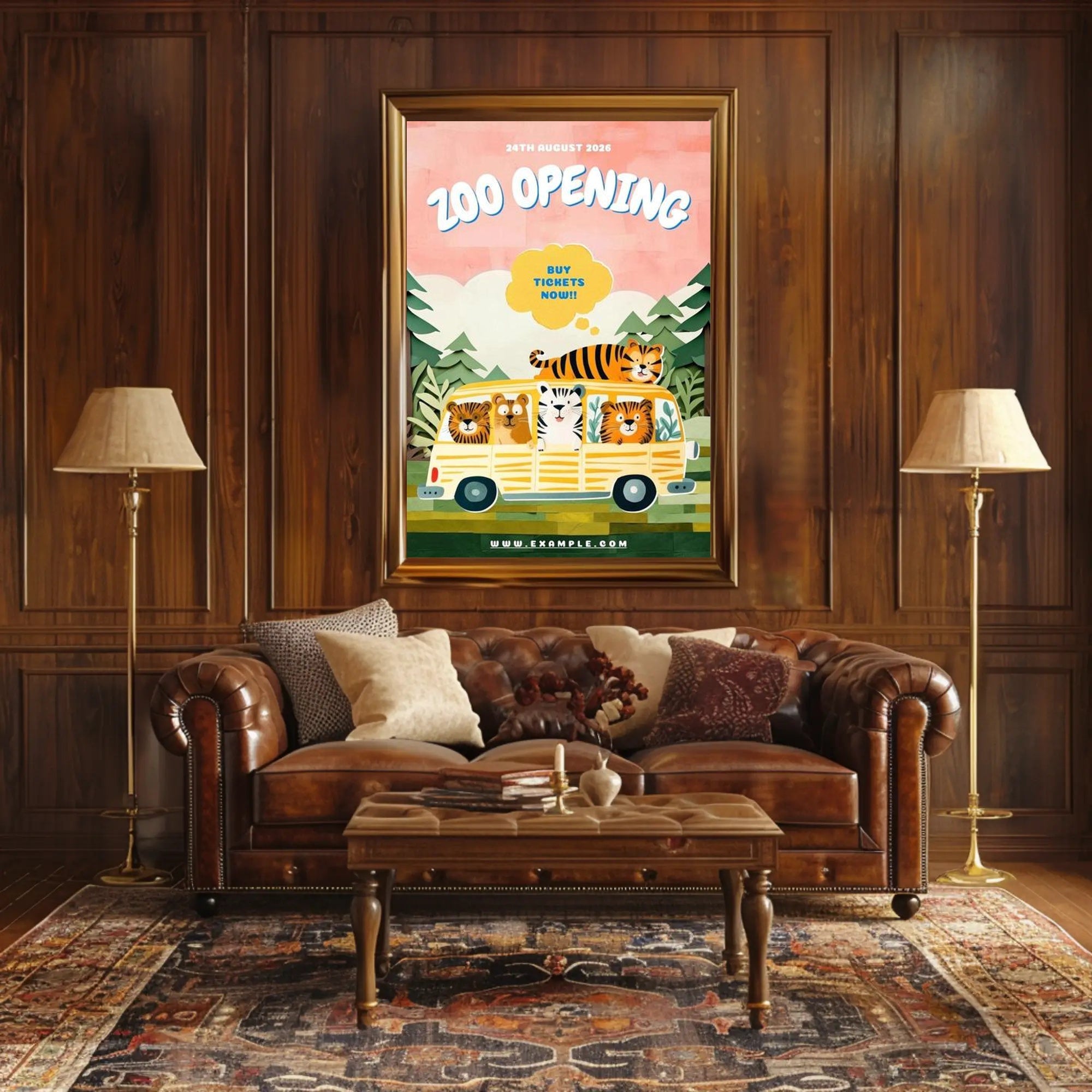 Zoo Opening Announcement Poster PosterGoat