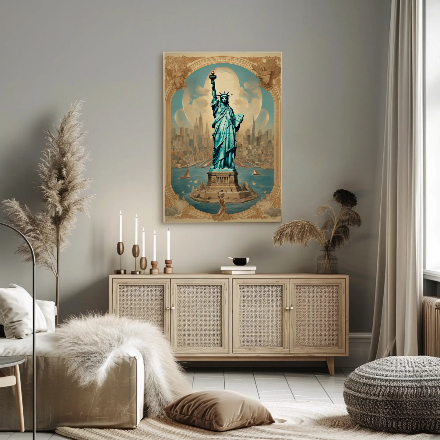 Statue of Liberty Vintage Poster