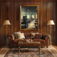 Vintage Classroom Scene Poster