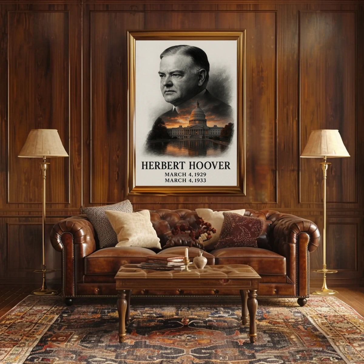 Herbert Hoover 31st President of the United States Reflections Poster