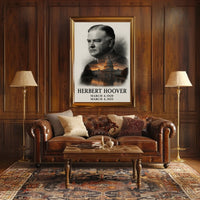 Herbert Hoover 31st President of the United States Reflections Poster