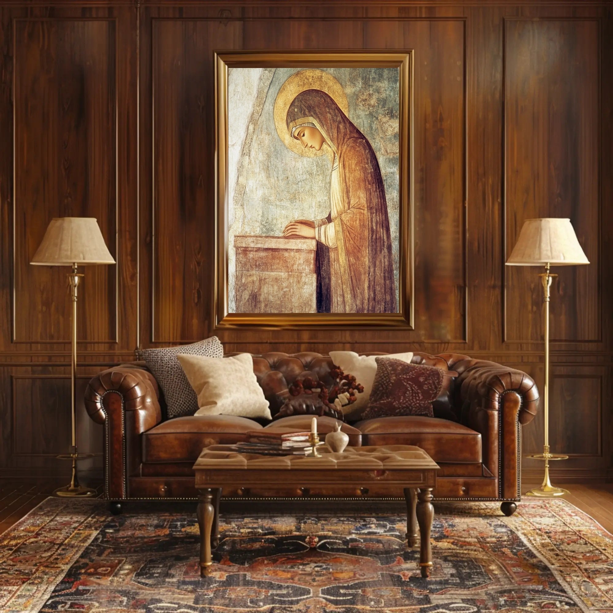 Sacred Devotion: Iconography of Prayer in Heritage Poster