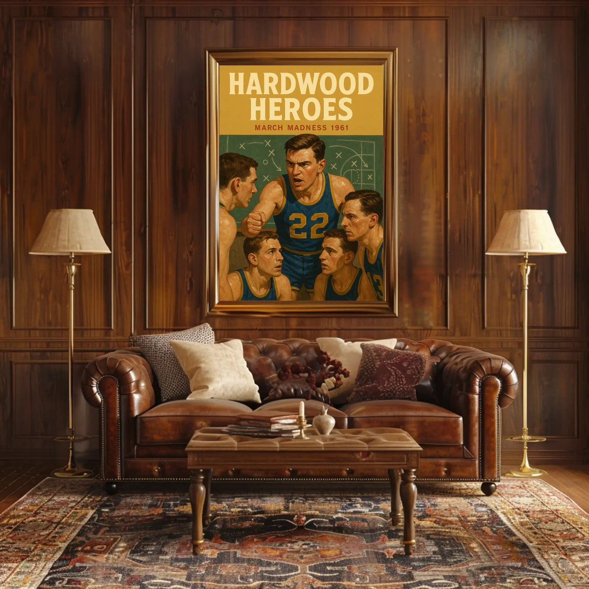 Hardwood Heroes March Madness 1961 Poster