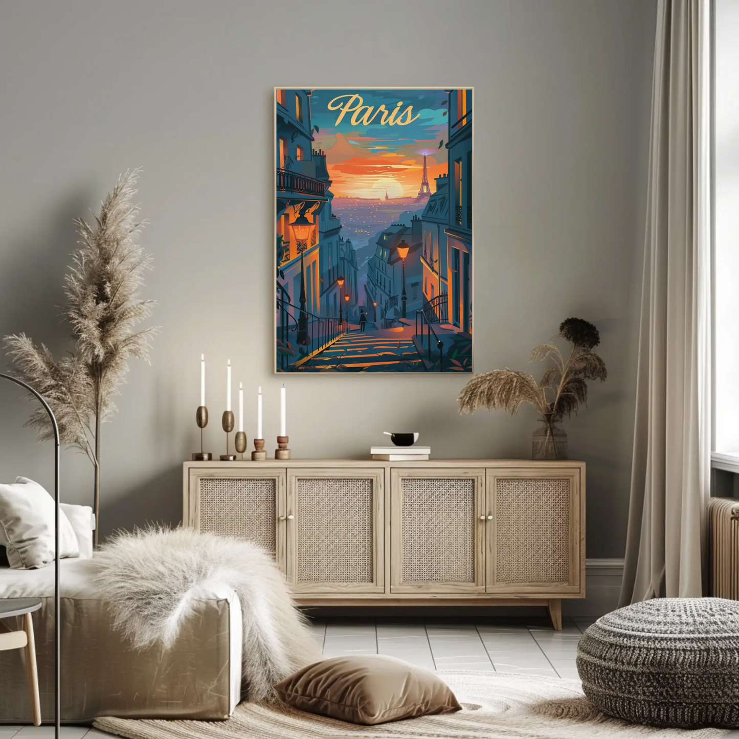 Paris – Sunset Eiffel Tower from Hill View