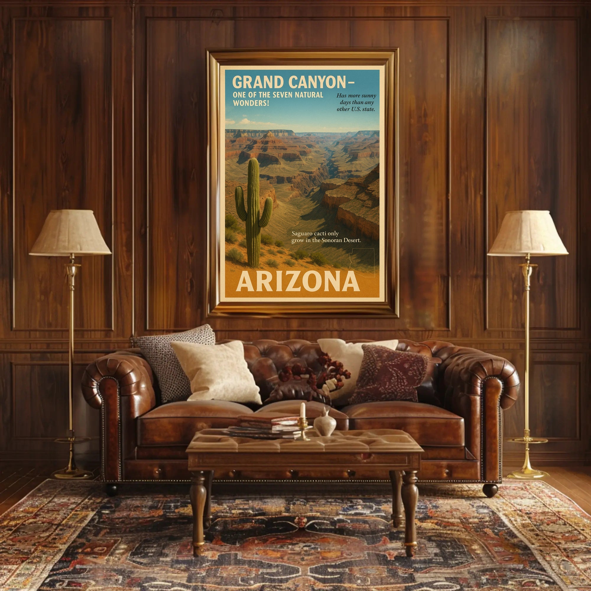 Discover Arizona - Land of the Grand Canyon Poster
