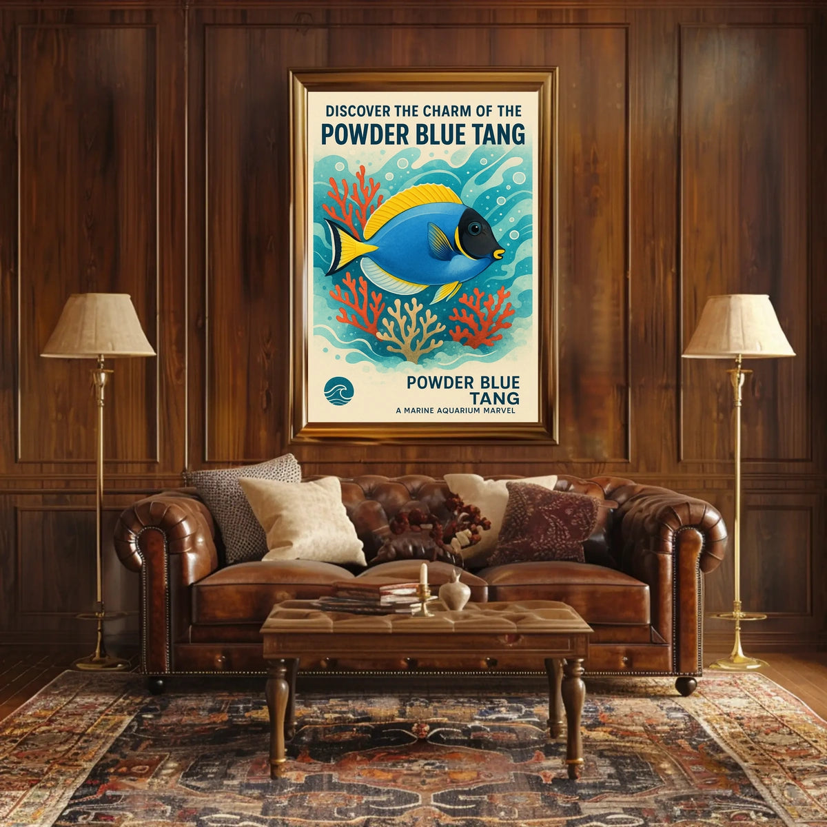 Discover the Charm of the Powder Blue Tang Poster