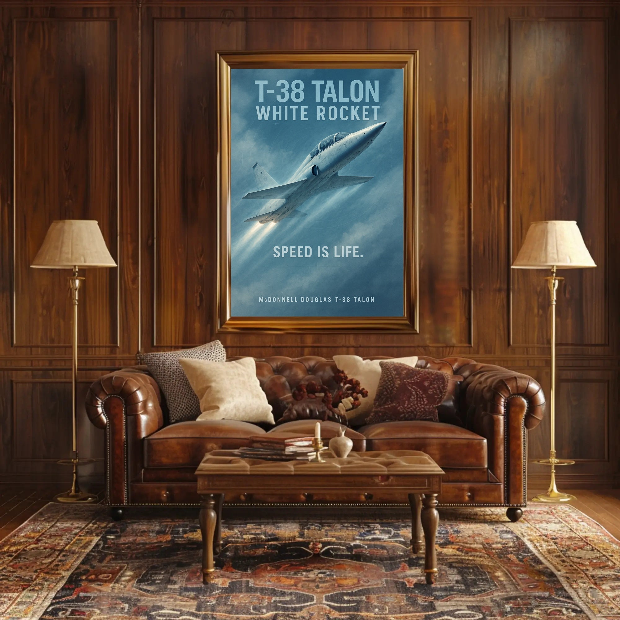 T-38 Talon Jet Speed Enthusiast Poster