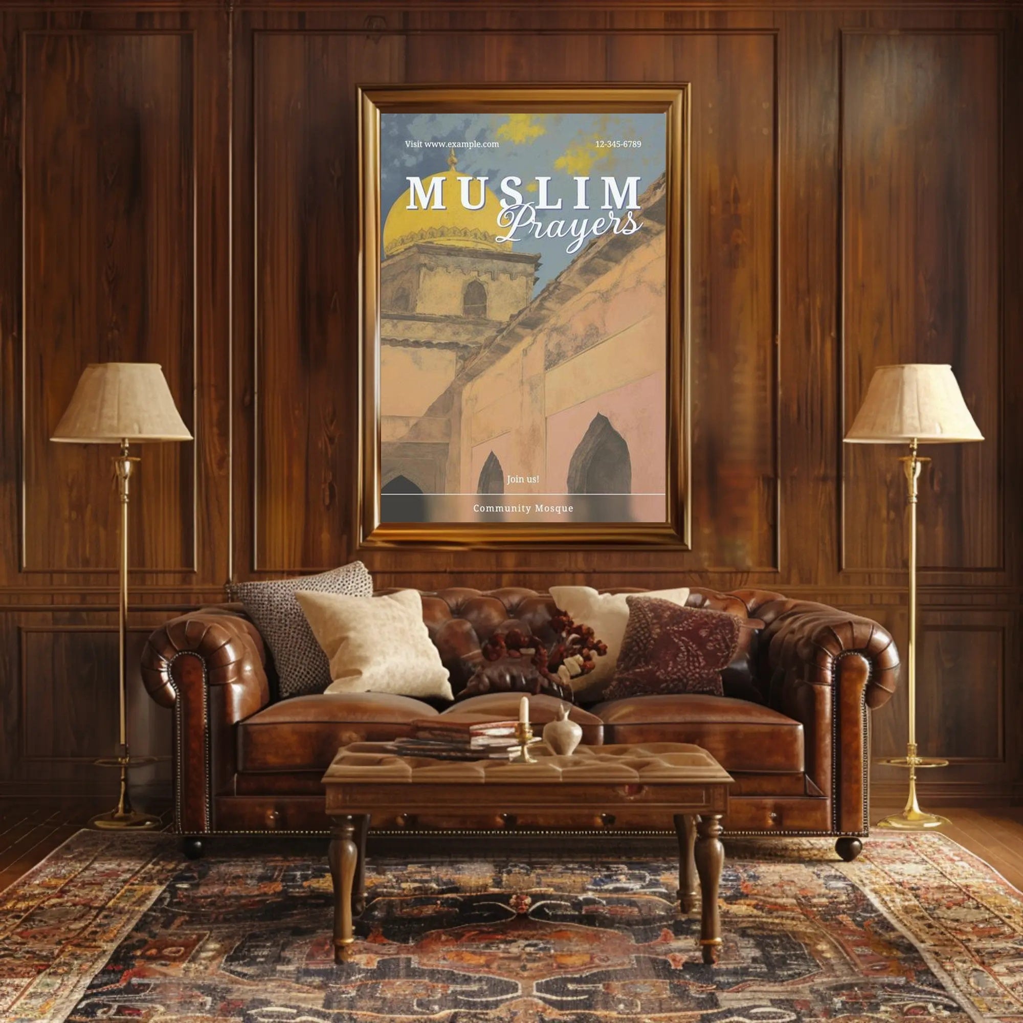 Muslim Prayers Invitation Poster PosterGoat