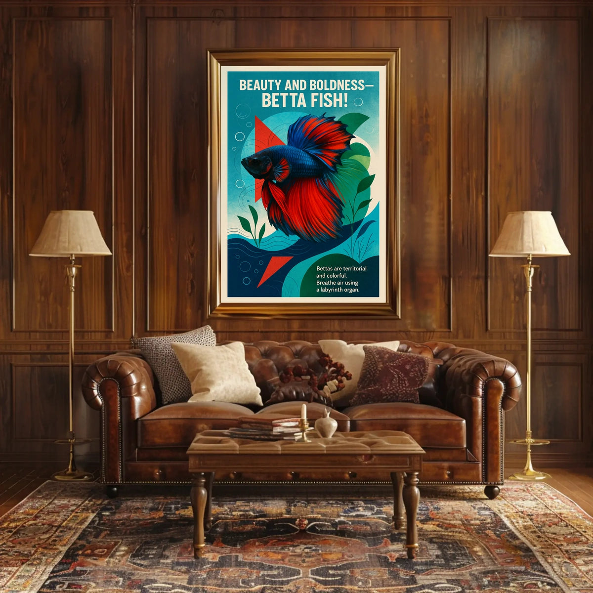 Beauty and Boldness Betta Fish Poster