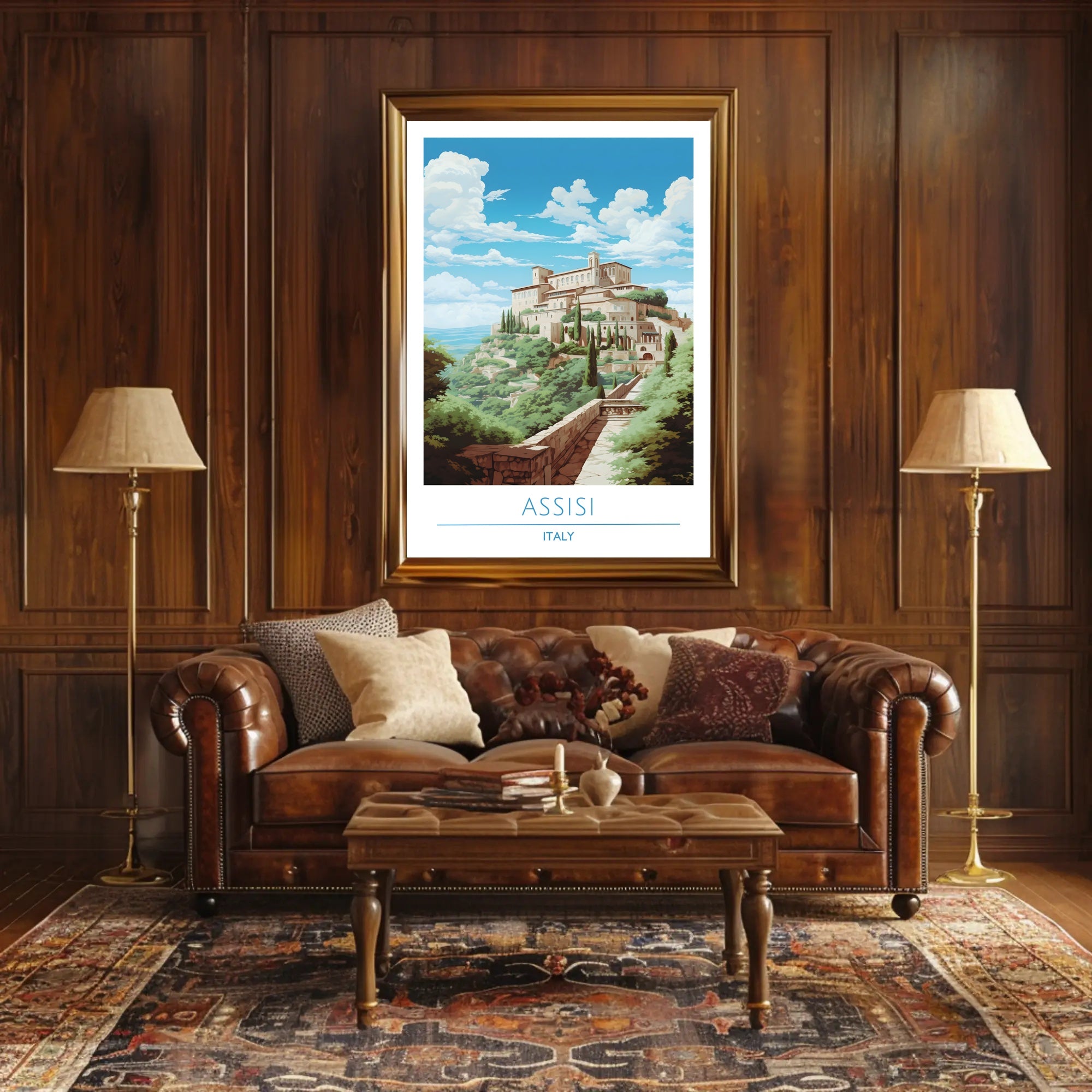 Assisi: A Serene Italian Landscape Poster