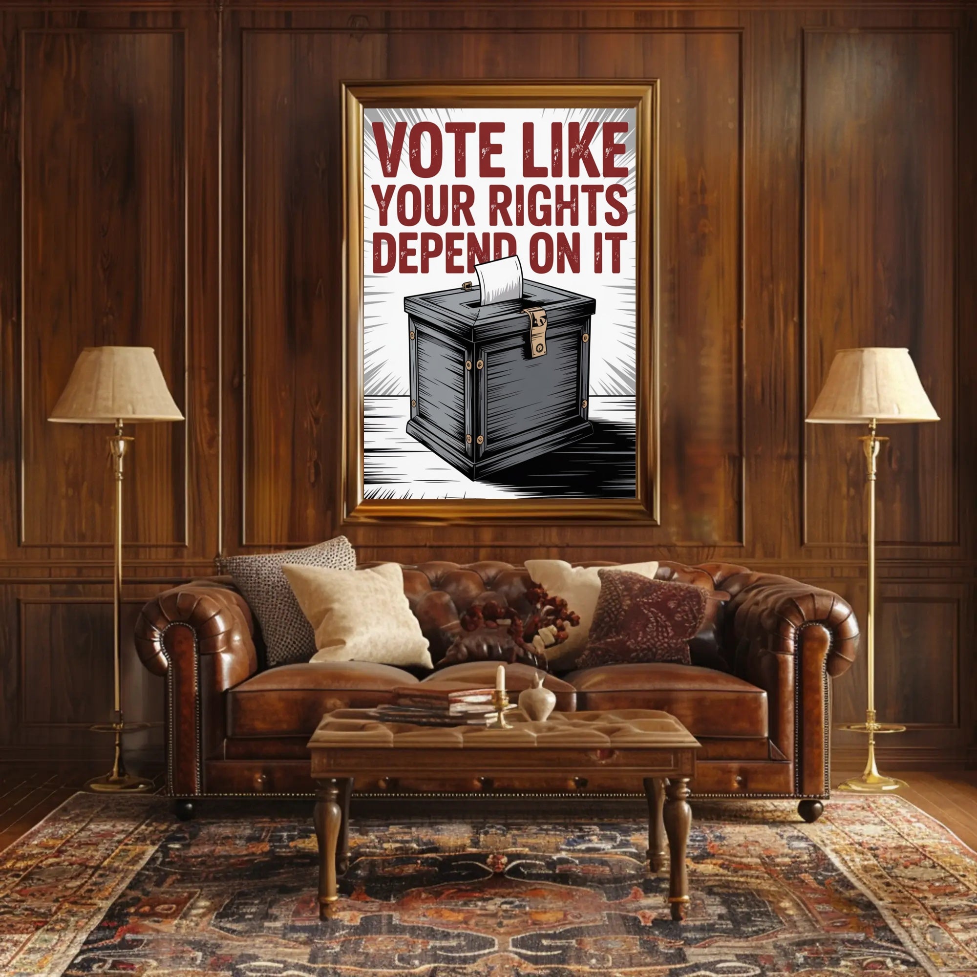 Vote Like Your Rights Depend On It Political Poster