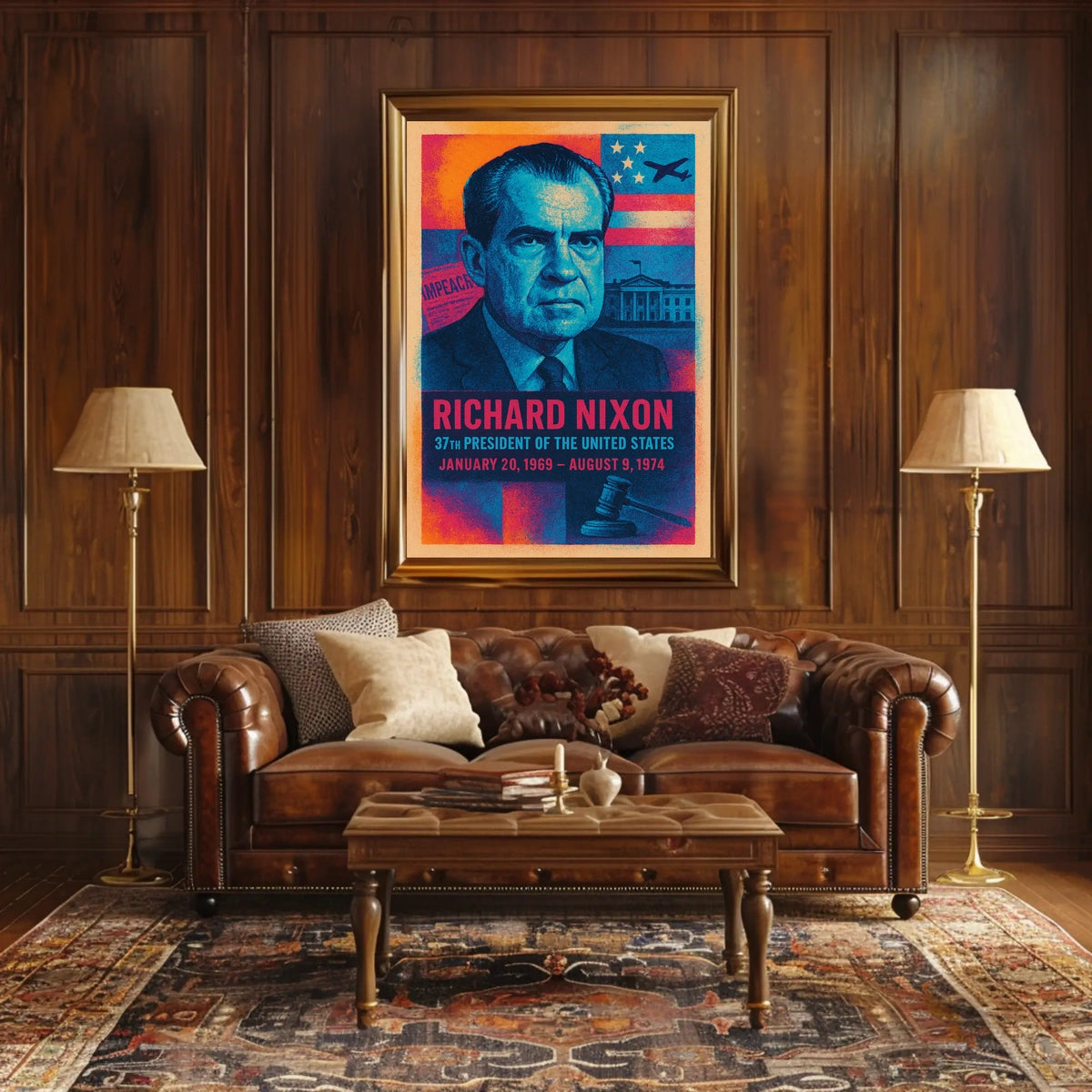 Richard Nixon 37th President Poster